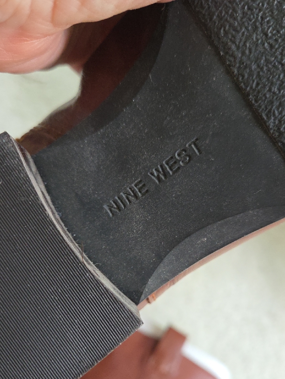 Nine West Brown Leather Riding Boot - Picture 3 of 5